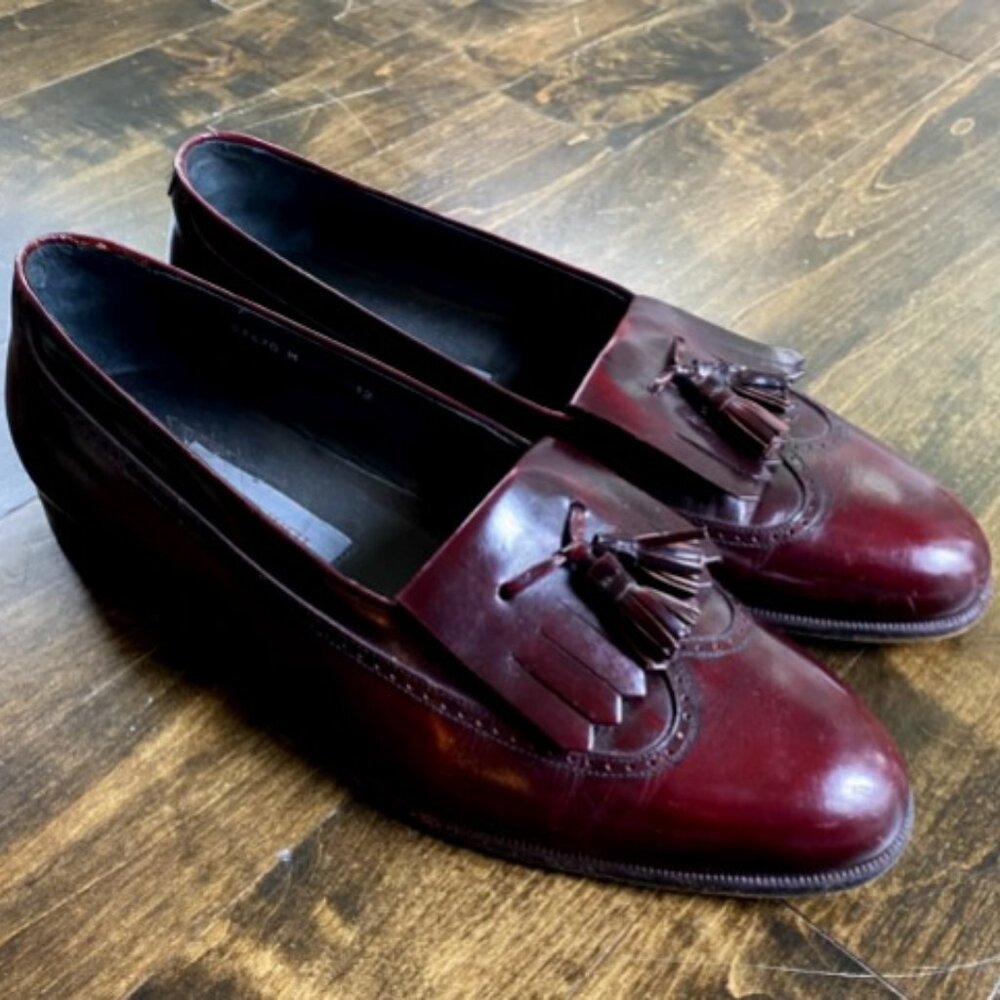 Maroon Leather Loafer
